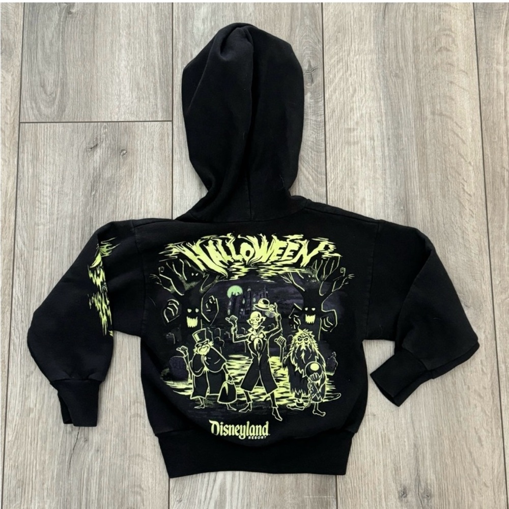 Disneyland Haunted Mansion Hitchhiking Ghosts Glow in the Dark Hooded Sweatshirt